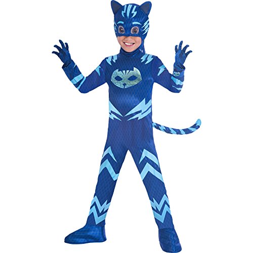 set high (PKT) (9902964) Child Boys PJ Deluxe Catboy Costume (5-6yr)