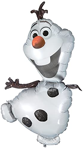Amscan 2831601 - Super Shape Frozen Olaf, Größe circa 58 x 104 cm, Heliumballon, Geburtstag, Dekoration