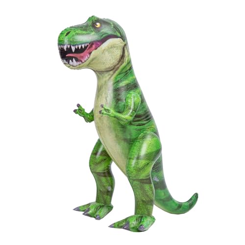 JOYIN 76,2 cm Dinosaurier aufblasbar, aufblasbares T-Rex Dinosaurier-Spielzeug für Pool Party Dekorationen, Dinosaurier Geburtstagsfeiergeschenk für Kinder und Erwachsen (grün)
