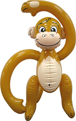 Folat Aufblasbarer Affe Deko Mottoparty Party Geburtstag Kindergeburtstag aufblasbar inflatable Monkey