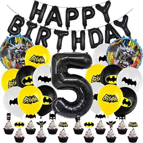 Luftballons 31 pcs,Aluminiumfolie Ballon,Geburtstags Luftballons,Cupcake Topper,Party Supplies,für 5 Jahre Jungen Mädchen Geburtstags Feiern,Partys Dekoration