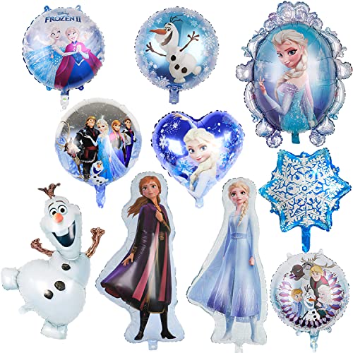 Frozen Geburtstagsdeko Frozen Folienballon 10pcs Frozen Party Luftballon für Mädchen Frozen Geburtstags Party Dekoration Zubehör